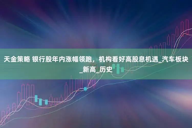 天金策略 银行股年内涨幅领跑，机构看好高股息机遇_汽车板块_新高_历史